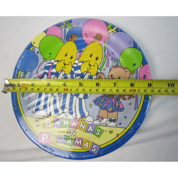 Bananas In Pyjamas Birthday Party Paper Plates 1996 - 8 Plates - New Old Stock - Picture 6 of 6